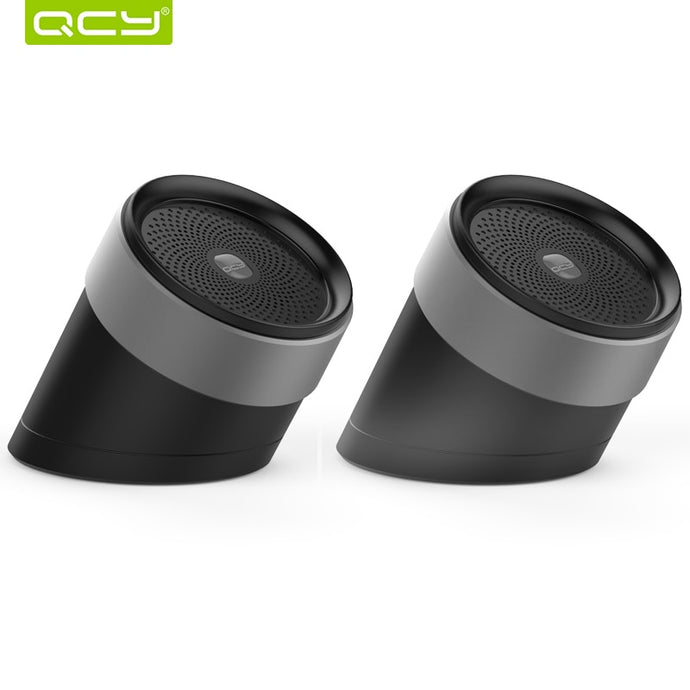 QCY Bluetooth Speakers 3D Stereo Metal Portable